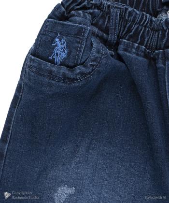 شلوار جين مام استايل بچگانه يو اس پولو كيدز كد 1016C2