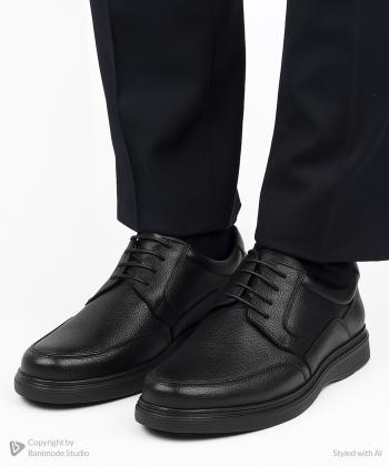 کفش مردانه چرم طبیعی نوین چرم Novin Leather مدل 3480