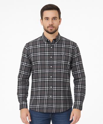 پیراهن آستین بلند مردانه آروما مدل 1104601
