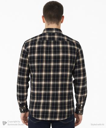 پيراهن پشمي مردانه آروما كد 1104601-03