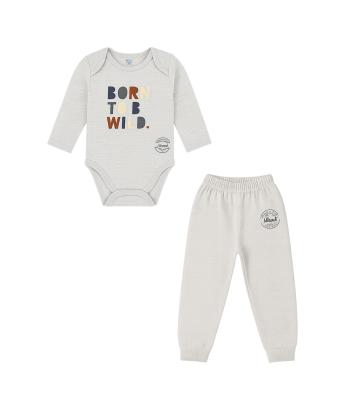 ست بادی و شلوار نوزادی نیل کوک مدل Be Wild