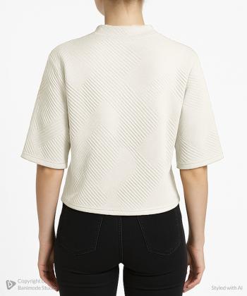 بلوز آستین کوتاه زنانه آروما مدل 1205021