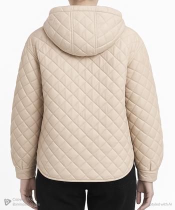 کاپشن کلاه دار زنانه آروما مدل 1218001