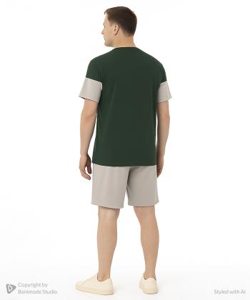 ست تیشرت و شلوارک راحتی مردانه مادر مدل Arta