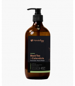 مایع دستشویی آروماتراپی هندولوژی Handology با رایحه چای سیاه و گل همیشه بهار حجم 500 میلی لیتر