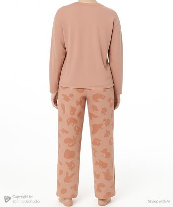 ست لباس راحتي تیشرت و شلوار زنانه جين وست كد 44BA5982