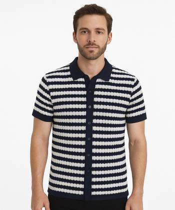 پيراهن ژاكارد مردانه آر ان اس كد 12202474