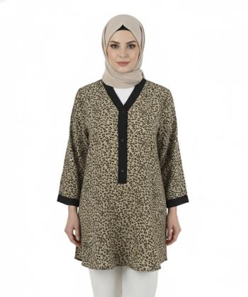 بلوز آستین کوتاه زنانه پیرکاردین مدل SHM90309211