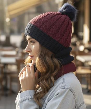 کلاه و شال گردن تارتن Tartan کد 233100204