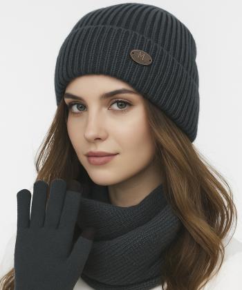 ست شال گردن و کلاه زنانه تارتن  مدل 81334310109