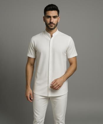 پیراهن آستین کوتاه مردانه بالون مدل 5593