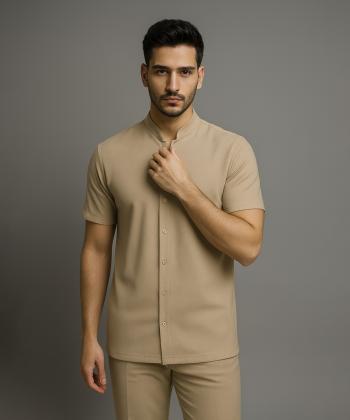 پیراهن آستین کوتاه مردانه بالون مدل 5593