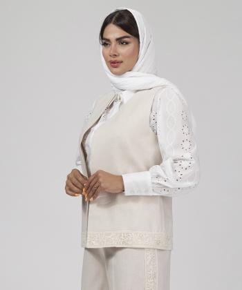 سارافون لینن زنانه برنس مدل 02653