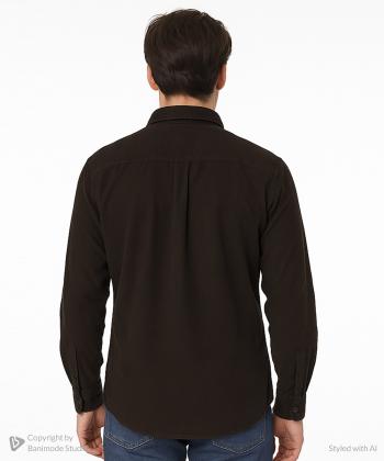 پيراهن مخمل كبريتي مردانه ادورا كد 15252187