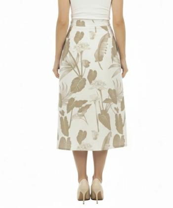 دامن بلند لینن زنانه سه دو مدل 5SW48NT0801