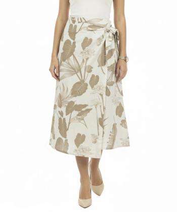 دامن بلند لینن زنانه سه دو مدل 5SW48NT0801