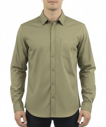 پیراهن نخی آستین بلند مردانه آر ان اس مدل 12202319