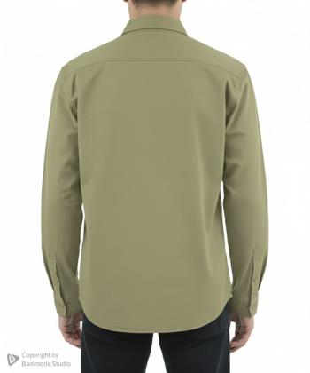 پیراهن نخی آستین بلند مردانه آر ان اس مدل 12202319