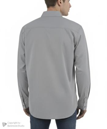 پیراهن نخی آستین بلند مردانه آر ان اس مدل 12202319