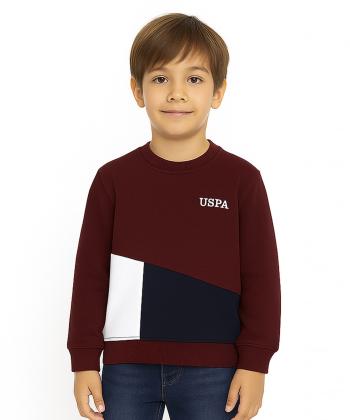 سویشرت  پسرانه یو اس پولو کیدز مدل 4113B1