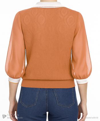 بلوز آستین بلند بافت زنانه نارين مد كد 91421