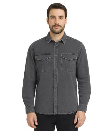 پيراهن آستین بلند جين مردانه پارتيشات كد 52532157