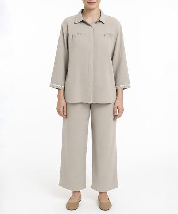 ست مانتو و شلوار زنانه نارين مد كد 842