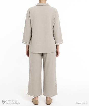 ست مانتو و شلوار زنانه نارين مد كد 842