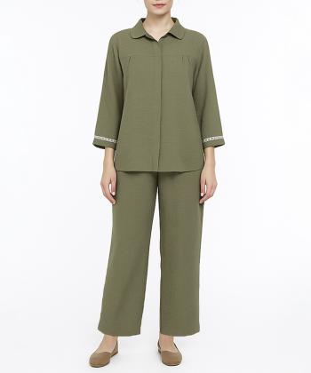 ست مانتو و شلوار زنانه نارين مد كد 842