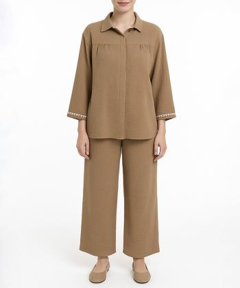 ست مانتو و شلوار زنانه نارين مد كد 842