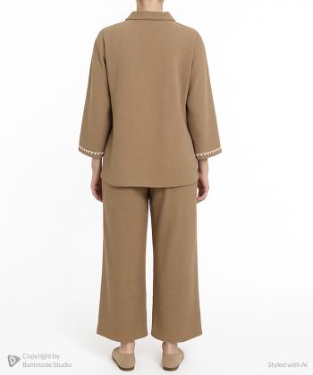 ست مانتو و شلوار زنانه نارين مد كد 842