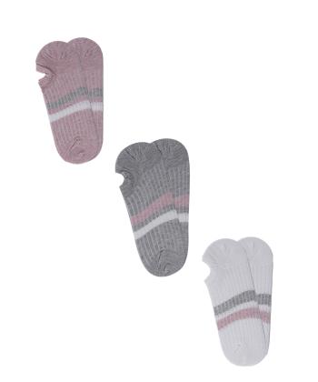 جوراب ساق كوتاه زنانه كوتون كد 6WAK80617AA بسته 3 عددی