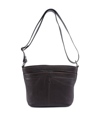 کیف دوشی چرم طبیعی زنانه نوین چرم Novin Charm مدل خورشید