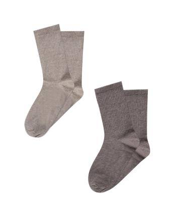 جوراب ساق بلند زنانه کوتون مدل 6WAK80078AA بسته 2 عددی