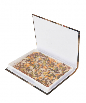 حلوا مسقطی مغزدار ویژه فاخر Fakher طرح کتابی وزن 660 گرم