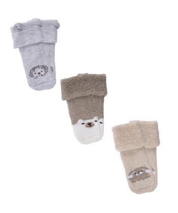 جوراب نوزاد پسرانه كوتون كد 6WMB80003AA بسته 3 عددی