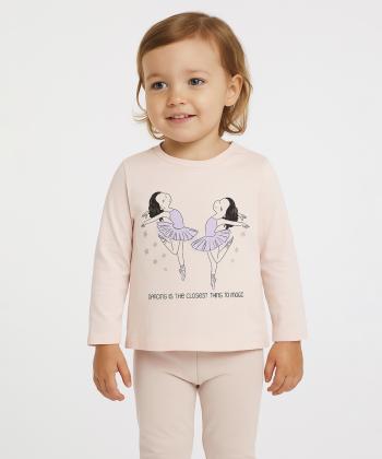 تيشرت آستين بلند نوزاد دخترانه كوتون كد 6WMG10117AK