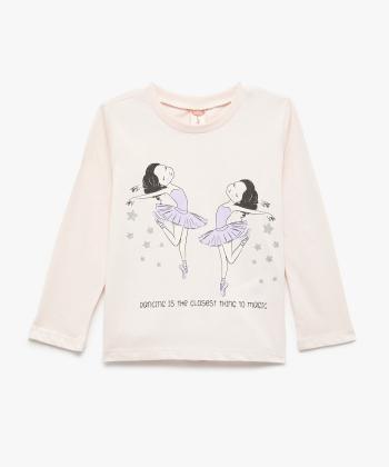 تيشرت آستين بلند نوزاد دخترانه كوتون كد 6WMG10117AK