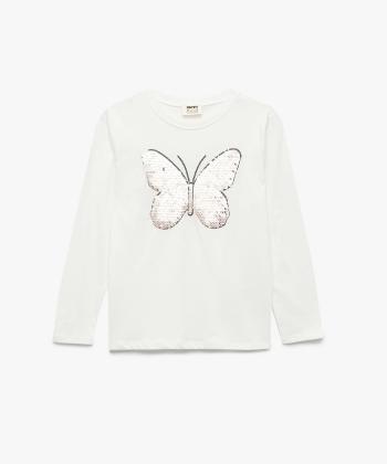 تيشرت آستين بلند دخترانه كوتون كد 6WKG10287AK