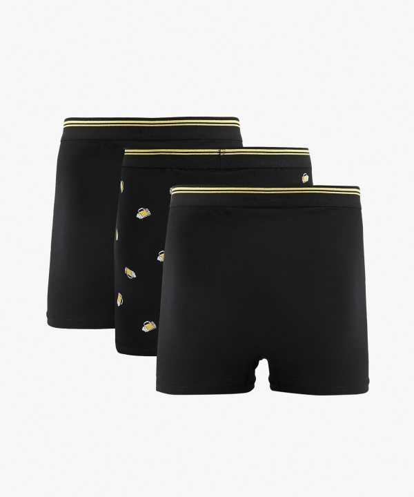 شورت باكسر مردانه بسته 3 عددي كوتون كد 6WLM90017MK