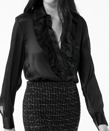 شومیز آستین بلند زنانه کوتون مدل 6WAK60074PW