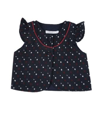 ست بلوز و جليقه و دامن دخترانه فيورلا كد 25505