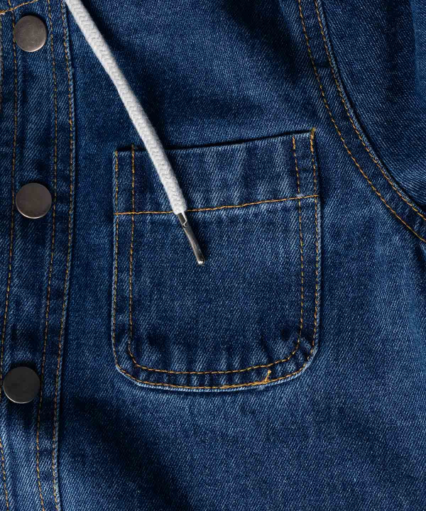 پیراهن جین کلاه دار پسرانه جوتی جینز JootiJeans کد 94031123