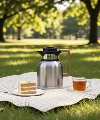 فلاسك تيتانيوم 0.6 ليتري ام جي اس MGS كد دسته چوبي VJ1011S