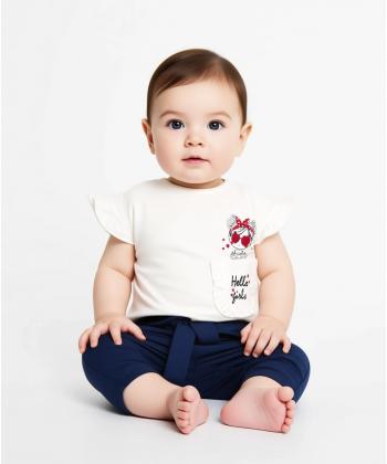 ست تیشرت و شلوار  نوزاد  فیروز مدل 7108149