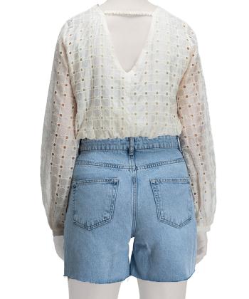 بلوز آستین بلند زنانه سرژه مدل 204670