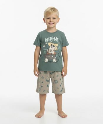 ست تیشرت و شلوارک نخی پسرانه سه دو مدل 5SK37NT2271