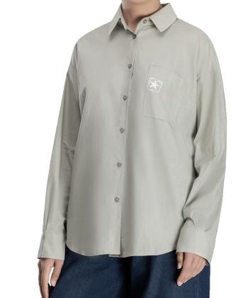 شومیز لینن آستین بلند زنانه سرژه مدل 207379