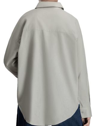 شومیز لینن آستین بلند زنانه سرژه مدل 207379