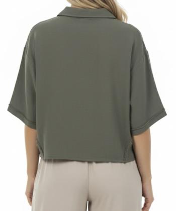 بلوز آستین کوتاه زنانه سه دو مدل 5SW07NT1361